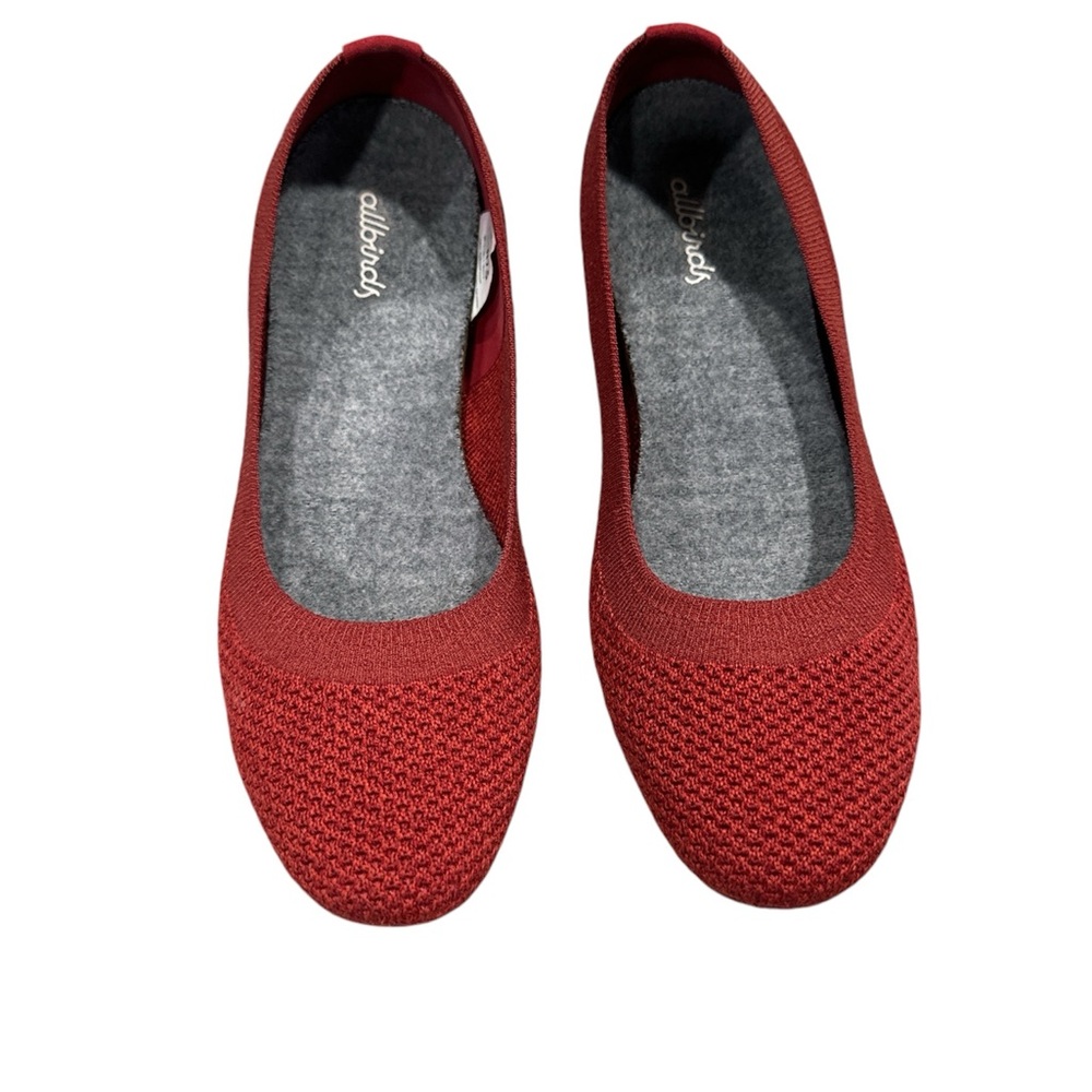 Allbirds Tree Breezers Clay size 7.5 Balley Flats Shoes Red
